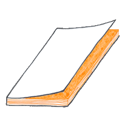 Vorderseit und Rückseite als gebundenes Produkt