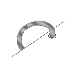 Silberne/transparente Spirale