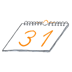 Kalender-Spiralbindung