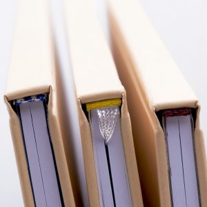 Hardcover Kapitalband an Buch angebracht