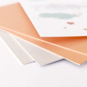 Verklebung von zwei unterschiedlichen Papieren