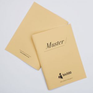 kostenfreies Muster Rückendrahtheftung jetzt bestellen