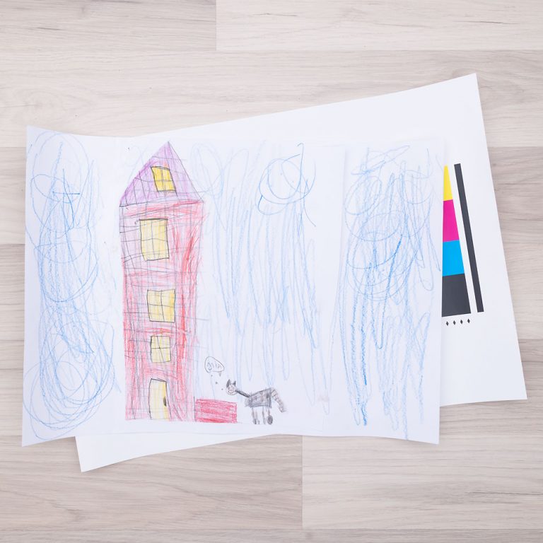 Kindergarten Malpapier Upcycling Produkt - bis500druck Shop