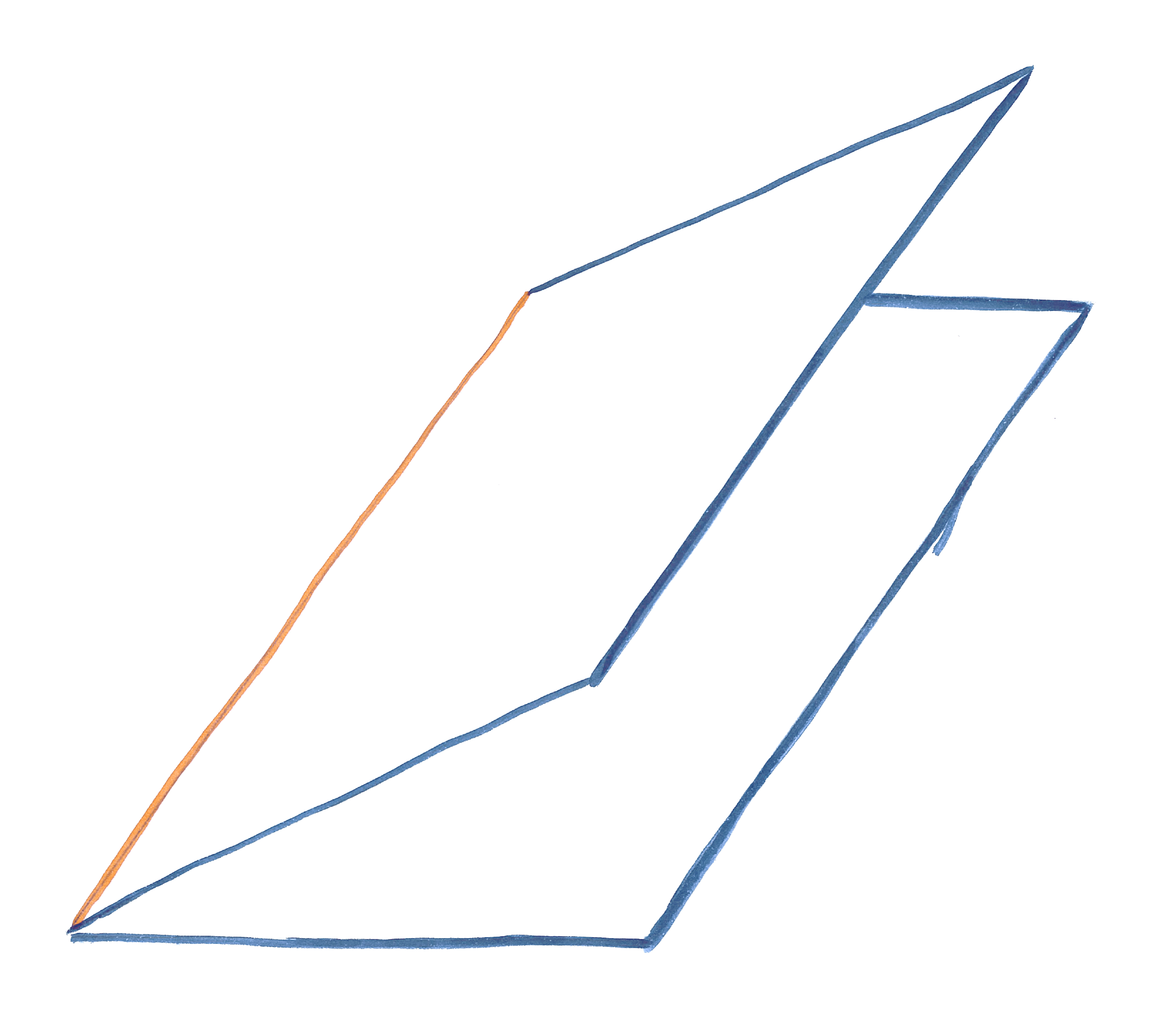 Skizze zum Mittelfalzen