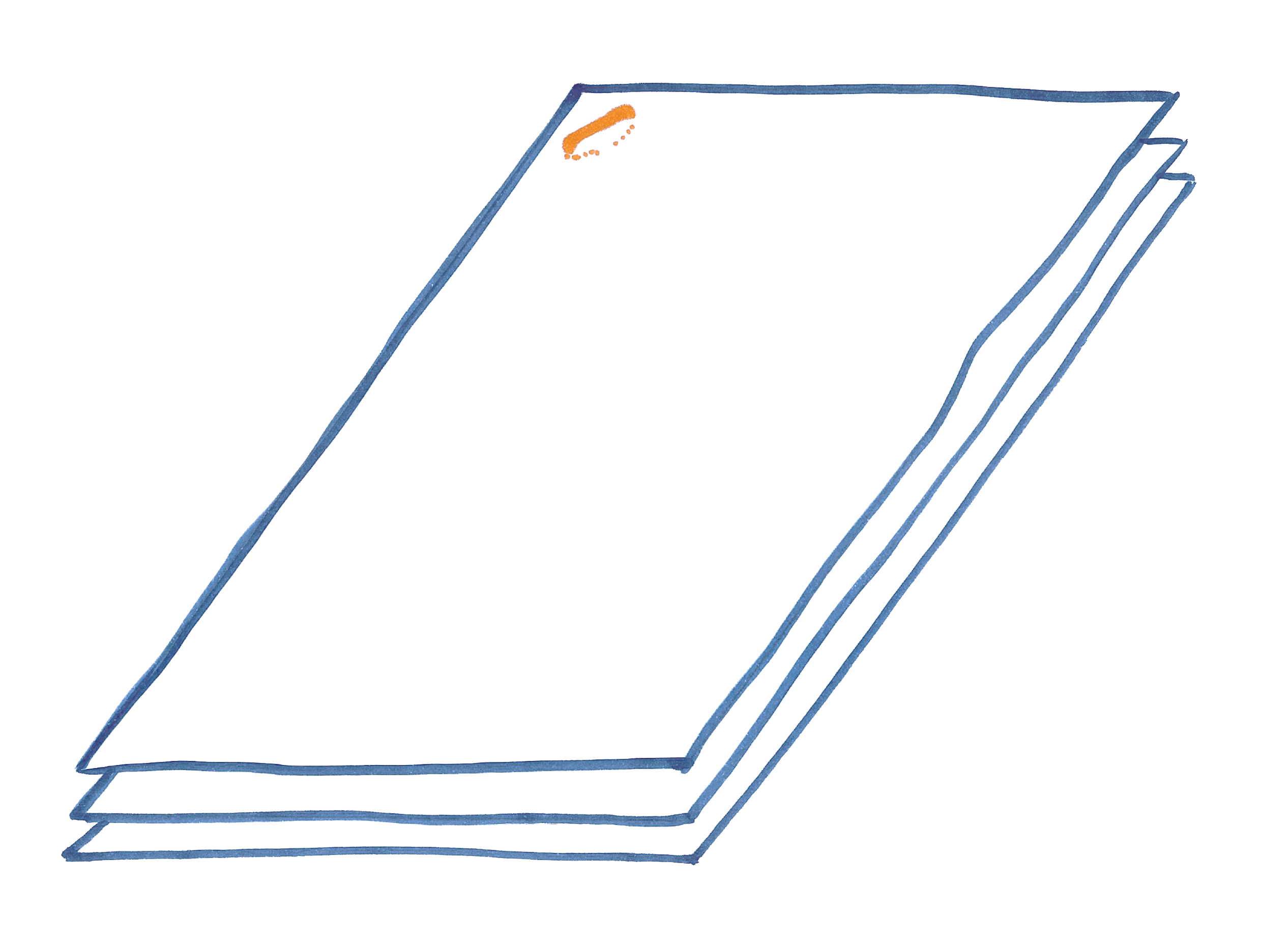 Skizze zu Tacker-Heftung