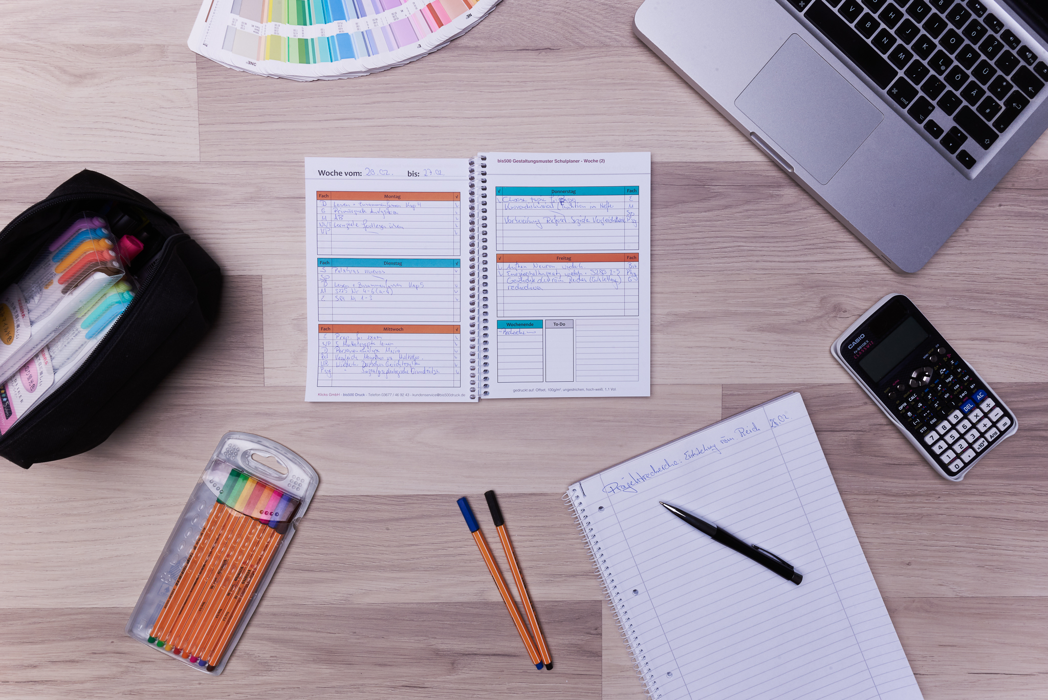 Schulplaner als Lernhilfe