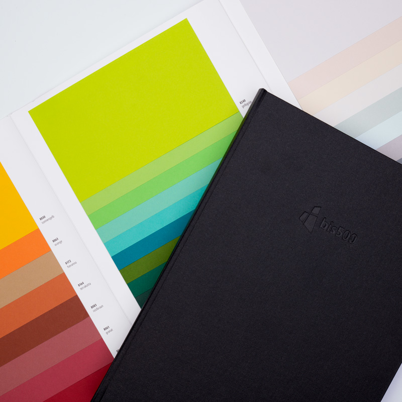 farbiges strukturiertes Bezugspapier Hardcover in verschiedenen Farben